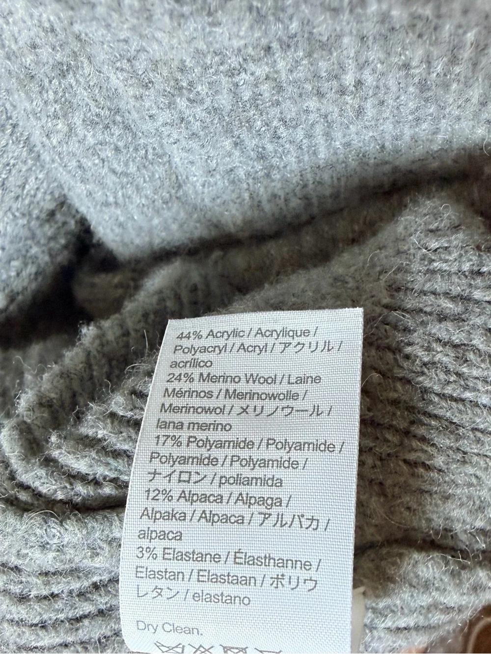 J.Crew Oversized Cocoon Cardigan Sweater Merino Wool Alpaca Blend Gray Size S